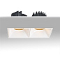 ART-SQF-180x2 LED светильник встраиваемый безрамочный полуповоротный Downlight   -  Встраиваемые светильники 